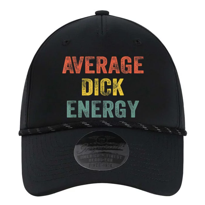 Retro Funny Average Dick Energy Gift Performance The Dyno Cap