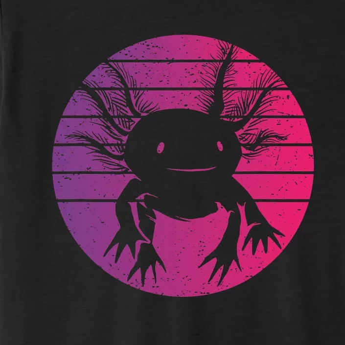 Retro Funny Axolotl I Axolotl Questions Cute Axolotl ChromaSoft Performance T-Shirt