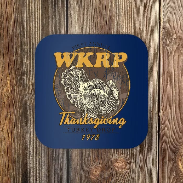 Retro First Annual Wkrp Thanksgiving Turkey Drop Coaster