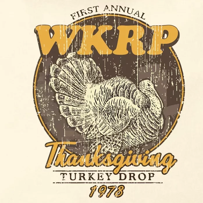 Retro First Annual Wkrp Thanksgiving Turkey Drop Zip Tote Bag