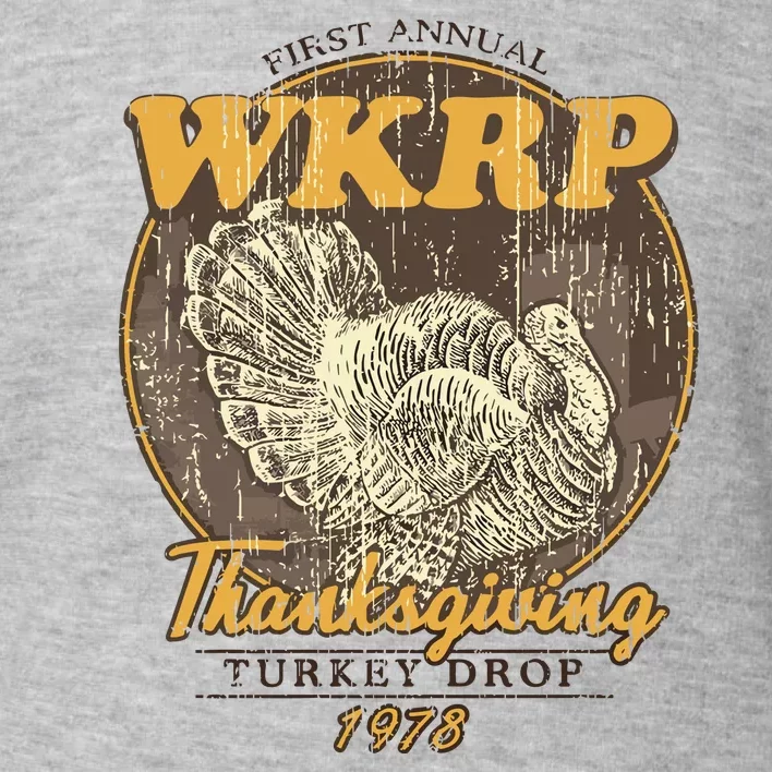 Retro First Annual Wkrp Thanksgiving Turkey Drop Toddler Sweatshirt