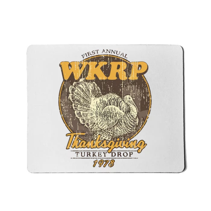 Retro First Annual Wkrp Thanksgiving Turkey Drop Mousepad