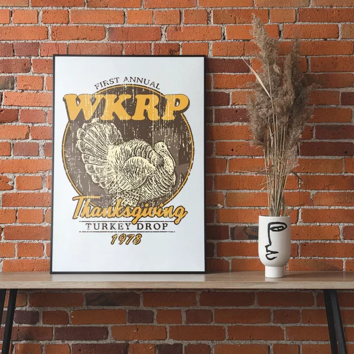 Retro First Annual Wkrp Thanksgiving Turkey Drop Poster