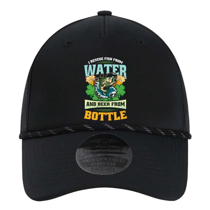 Rescue Fish And Beer Design St Patricks Fishing Great Gift Performance The Dyno Cap