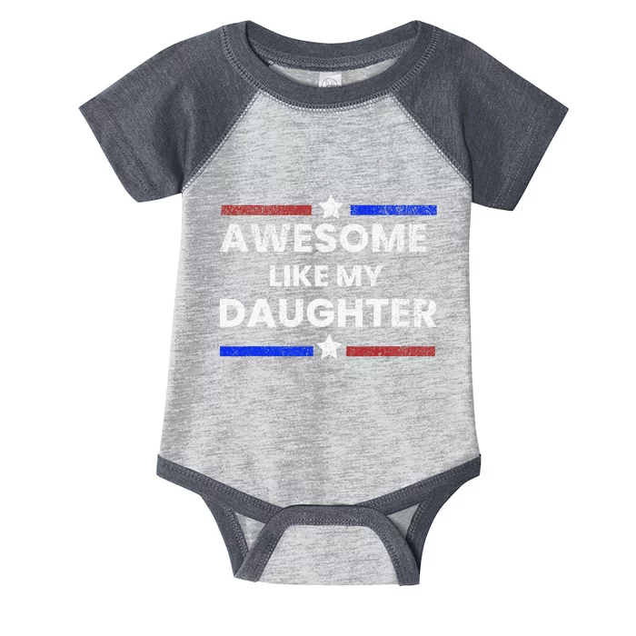 Retro Funny Awesome Like My Daughter Infant Baby Jersey Bodysuit