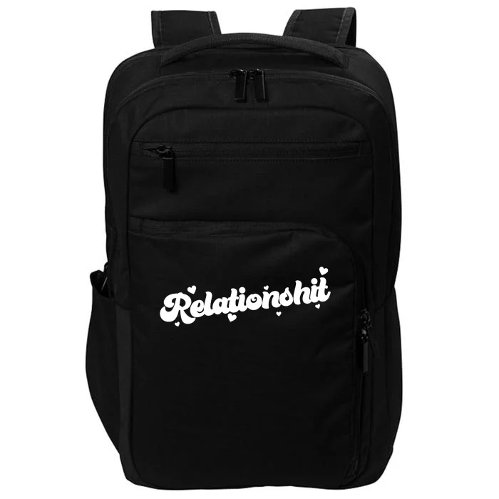 Relationshit Funny Anti Valentine Impact Tech Backpack