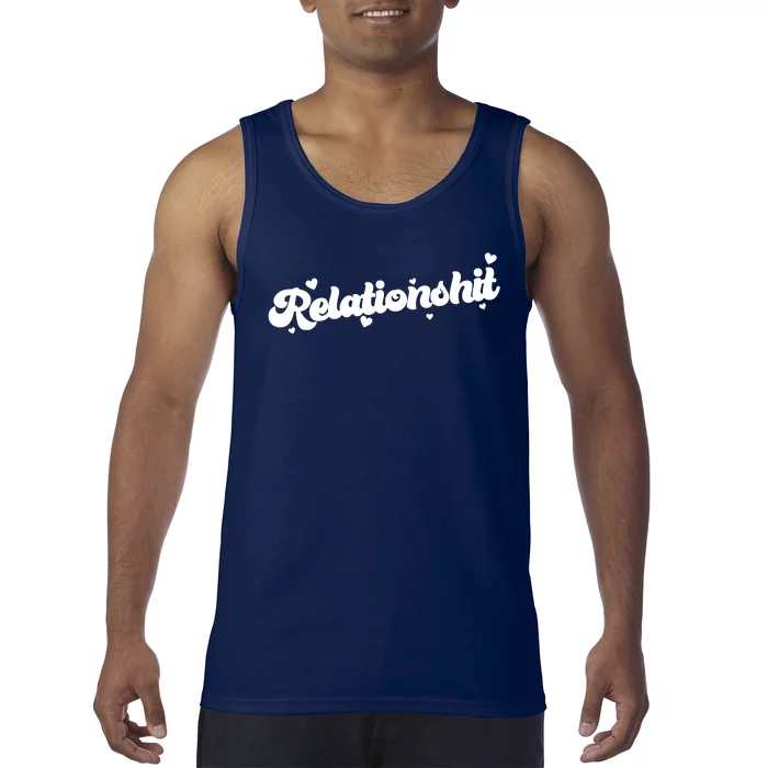 Relationshit Funny Anti Valentine Tank Top