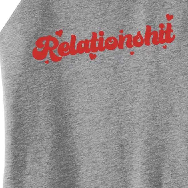 Relationshit Funny Anti Valentine Women’s Perfect Tri Rocker Tank