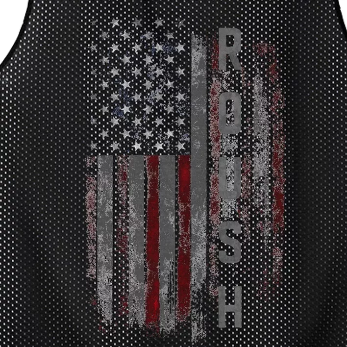 Roush Family American Flag Mesh Reversible Basketball Jersey Tank