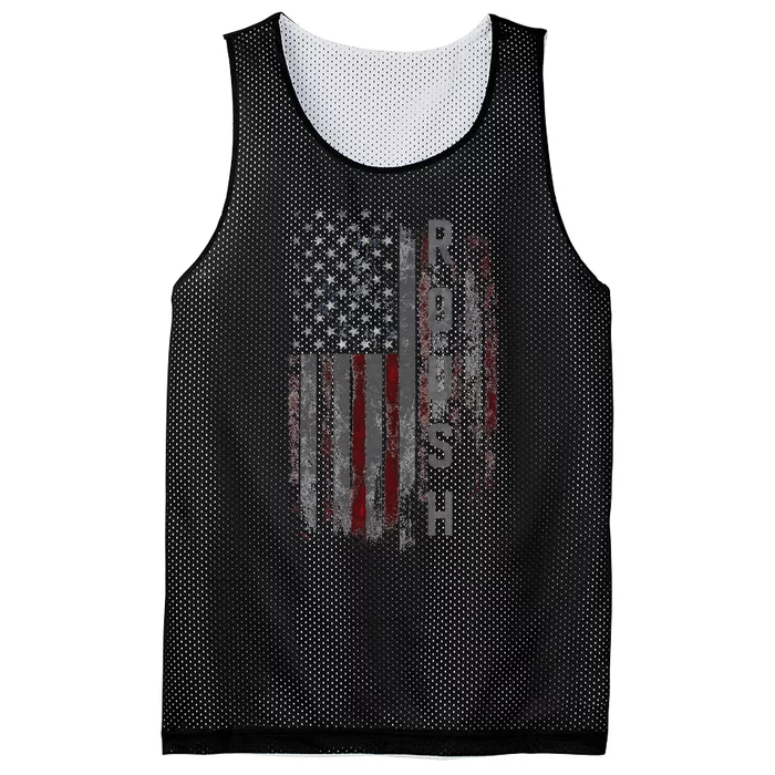 Roush Family American Flag Mesh Reversible Basketball Jersey Tank