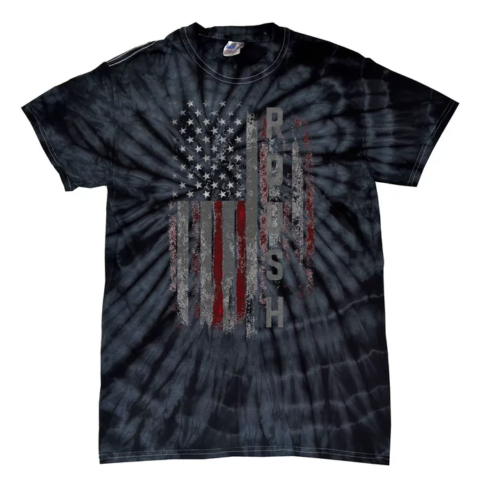 Roush Family American Flag Tie-Dye T-Shirt