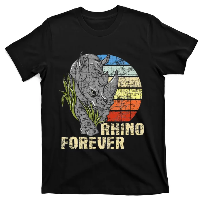 Rhino Forever Animal Whisperer Rhinoceros Safari Animal T-Shirt