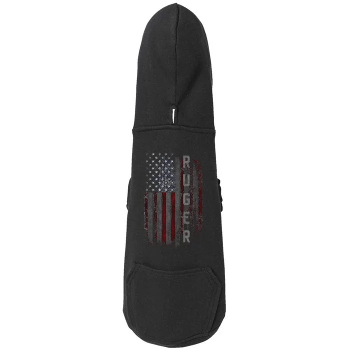 Ruger Family American Flag Doggie 3-End Fleece Hoodie