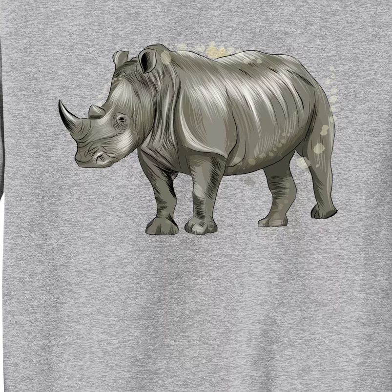 Rhinoceros From A Splash Tall Sweatshirt