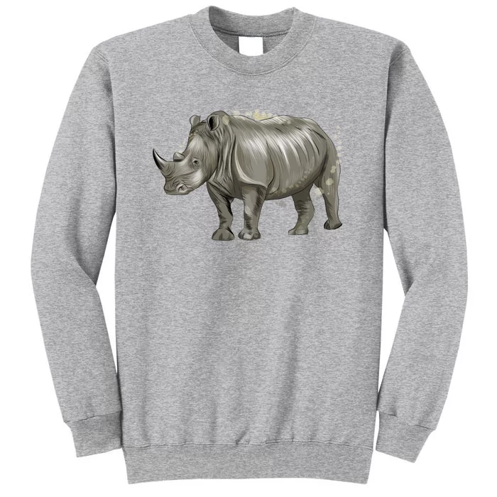 Rhinoceros From A Splash Tall Sweatshirt