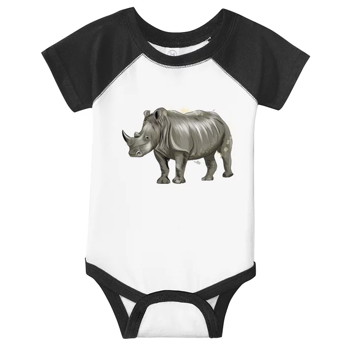 Rhinoceros From A Splash Infant Baby Jersey Bodysuit