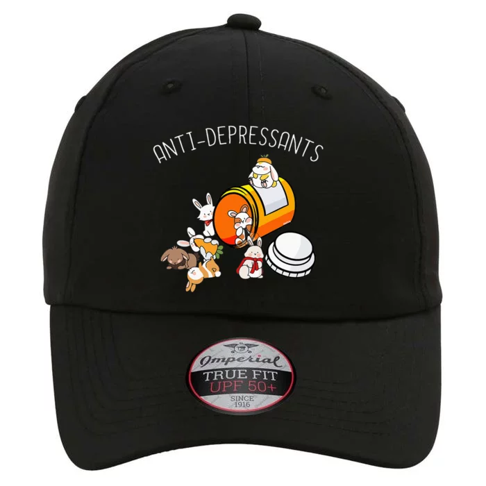 Rabbit Funny Antidepressants Gift Idea Bunny The Original Performance Cap