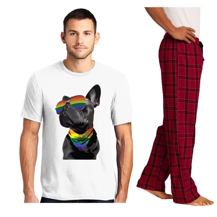 Rainbow French Bulldog Lovers Frenchie LGBTQ Pride Month Pajama Set