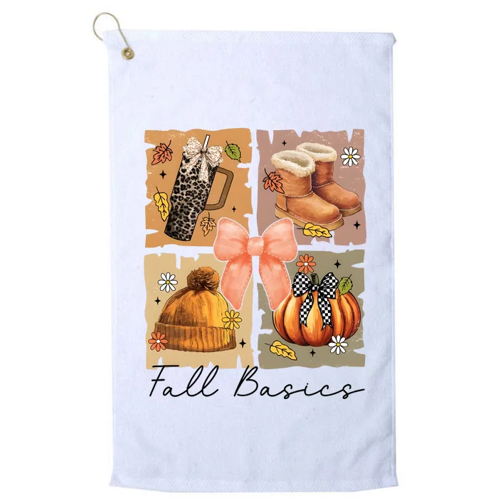 Retro Fall Basic Fall Basic Season Platinum Collection Golf Towel