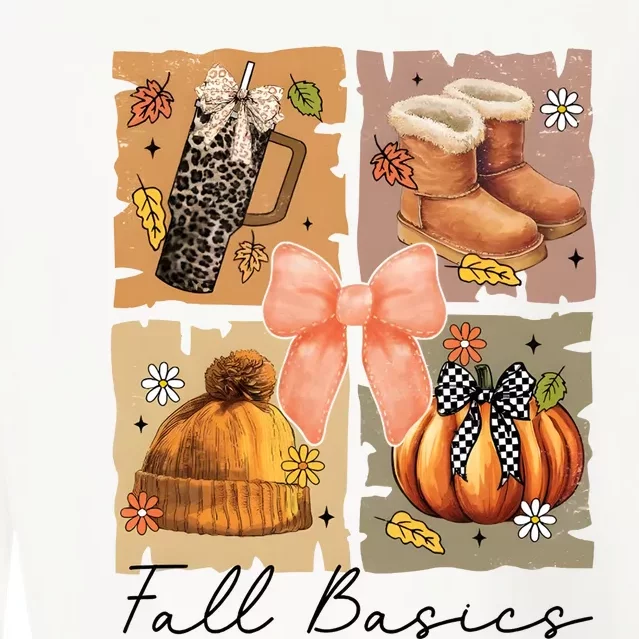 Retro Fall Basic Fall Basic Season Cropped Pullover Crew