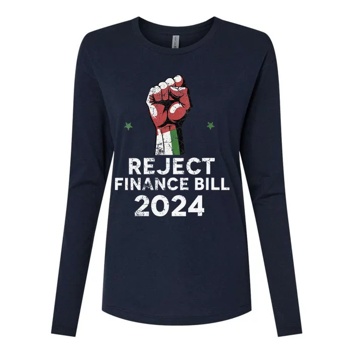 Reject Finance Bill 2024 Womens Cotton Relaxed Long Sleeve T-Shirt