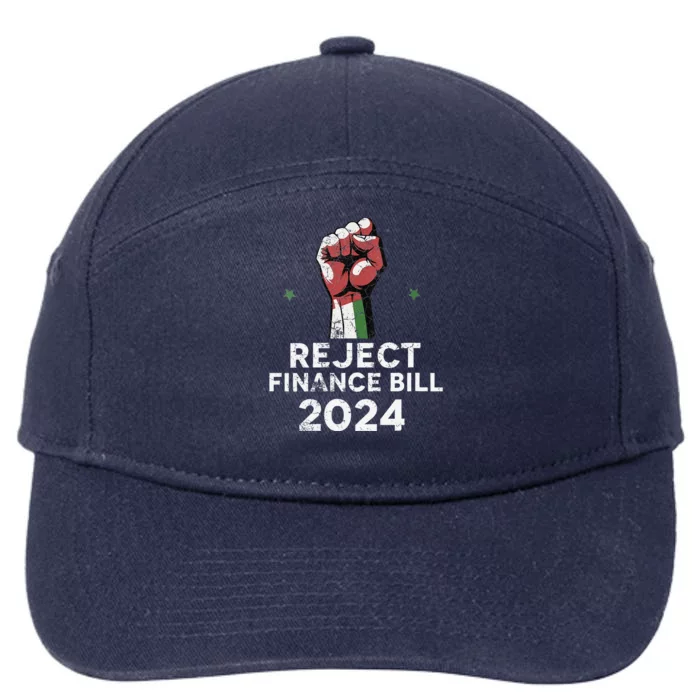 Reject Finance Bill 2024 7-Panel Snapback Hat