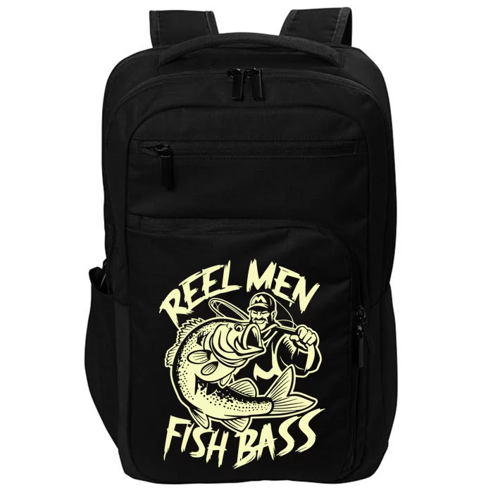 Reel Fish Bass Fishing Gift Impact Tech Backpack