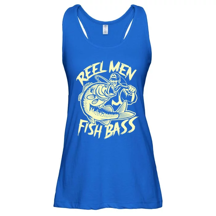 Reel Fish Bass Fishing Gift Ladies Essential Flowy Tank