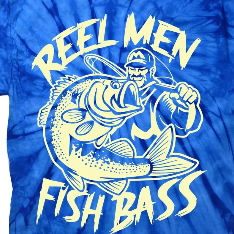 Reel Fish Bass Fishing Gift Tie-Dye T-Shirt