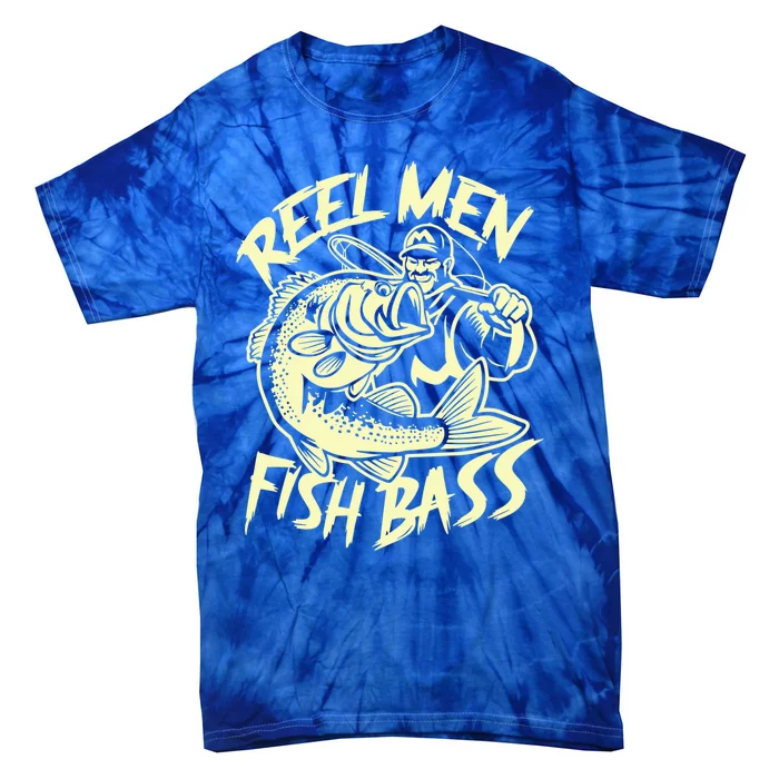 Reel Fish Bass Fishing Gift Tie-Dye T-Shirt