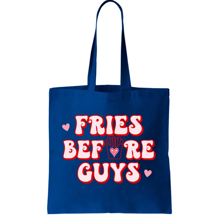 Retro Fries Before Guys French Fires Lover Funny Valentines Meaningful Gift Tote Bag