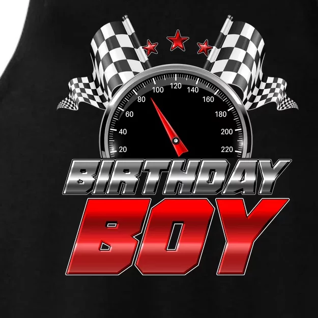 Racing Fan Birthday Boy Speedometer Ladies Tri-Blend Wicking Tank