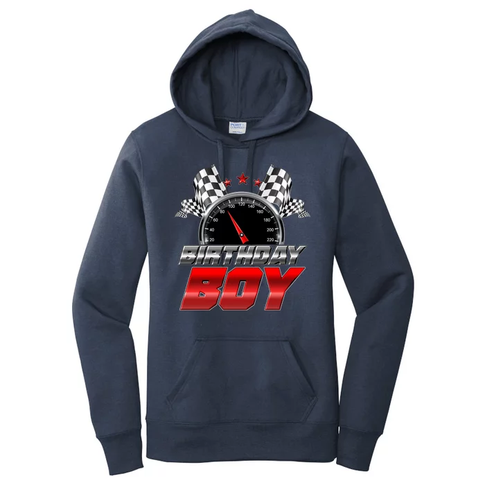 Racing Fan Birthday Boy Speedometer Women's Pullover Hoodie