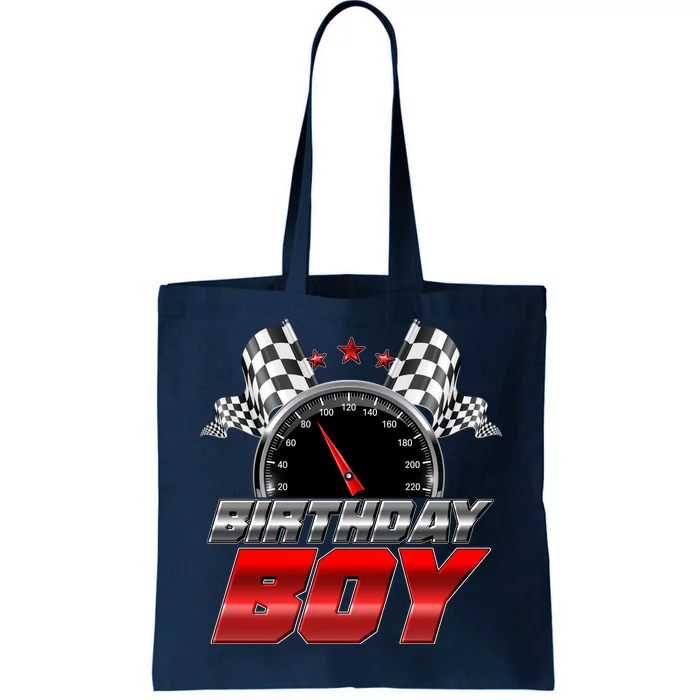 Racing Fan Birthday Boy Speedometer Tote Bag