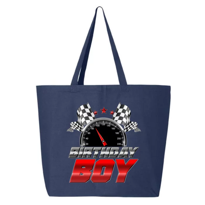 Racing Fan Birthday Boy Speedometer 25L Jumbo Tote