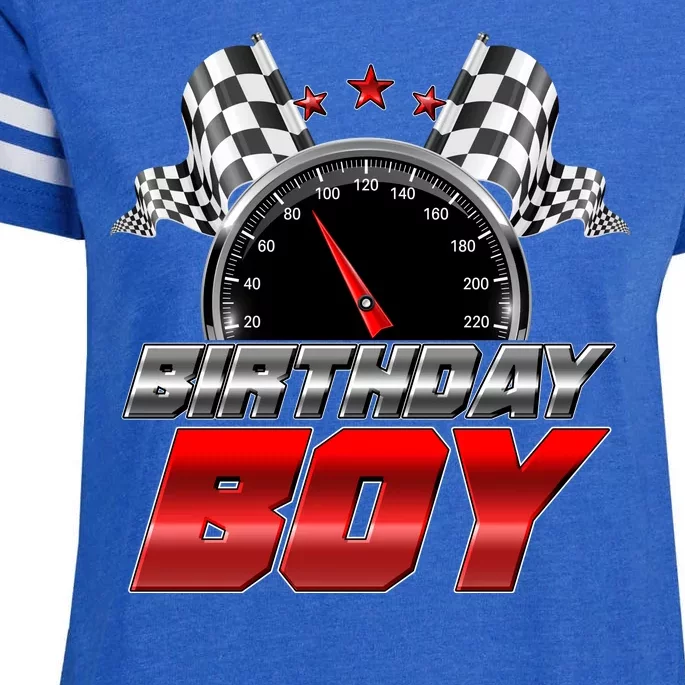 Racing Fan Birthday Boy Speedometer Enza Ladies Jersey Football T-Shirt