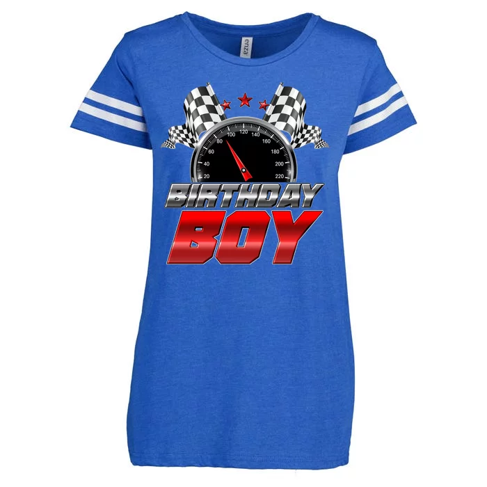 Racing Fan Birthday Boy Speedometer Enza Ladies Jersey Football T-Shirt