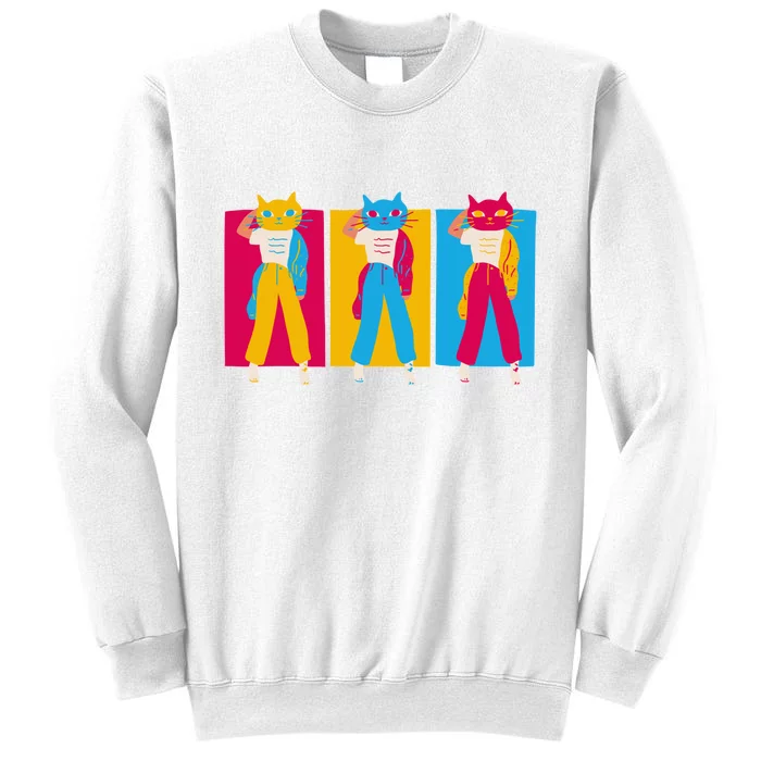 Retro Female Cat Sweatshirt