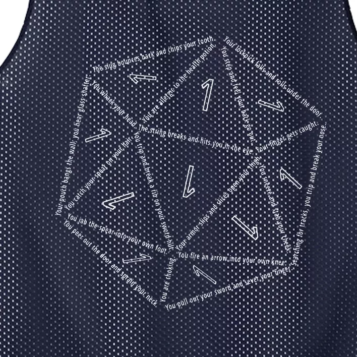 Roll For Comically Bad Outcomes Mesh Reversible Basketball Jersey Tank