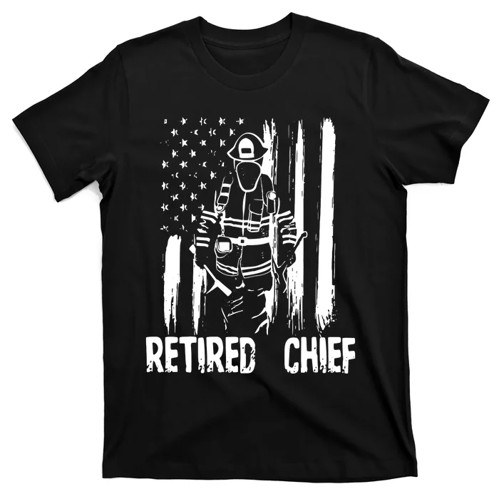 Retired Fire Chief Firefighter Shirts Fireman Gift T-Shirt