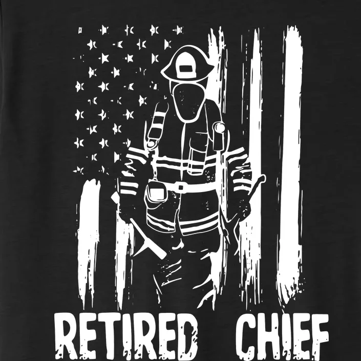 Retired Fire Chief Firefighter Shirts Fireman Gift ChromaSoft Performance T-Shirt