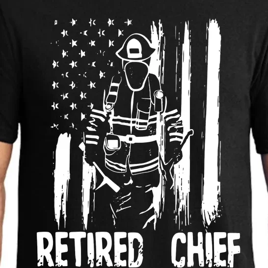 Retired Fire Chief Firefighter Shirts Fireman Gift Pajama Set