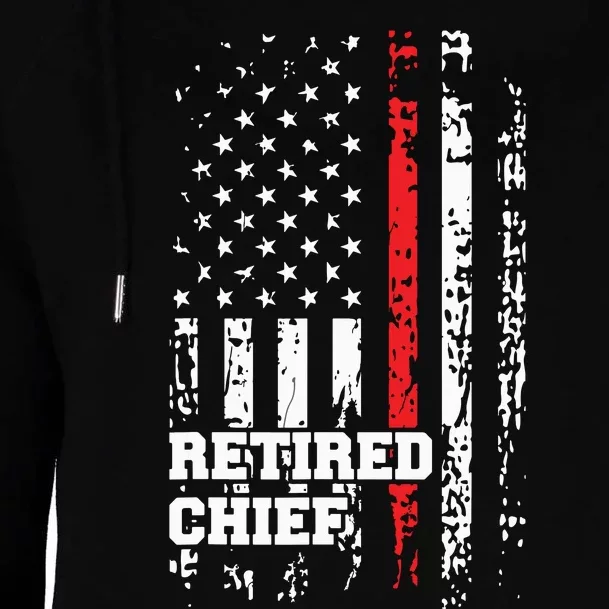 Retired Fire Chief Shirts Firefighter Rank Retirement Gift Womens Funnel Neck Pullover Hood