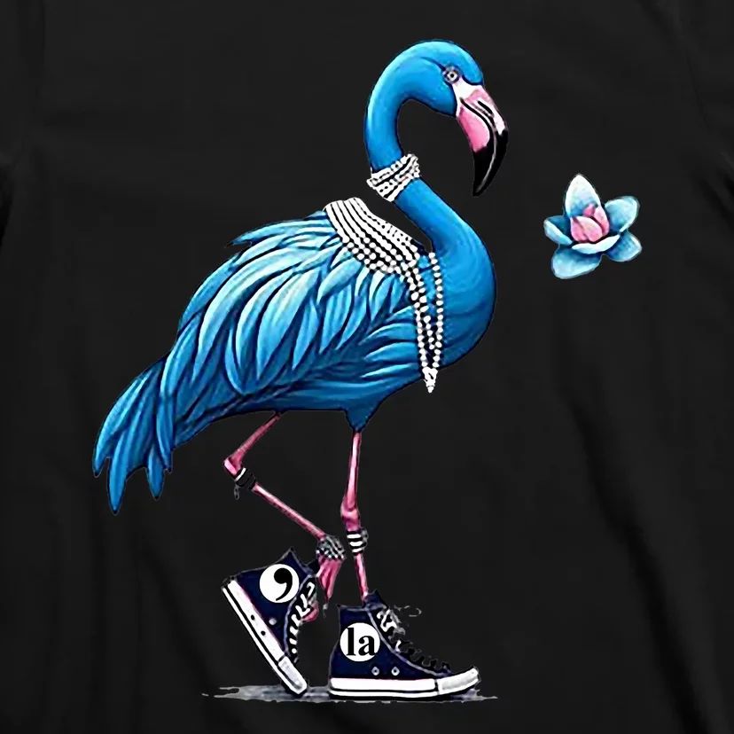 Retro Flamingo Chucks And Pearls Comma La Kamala Harris 2024 T-Shirt