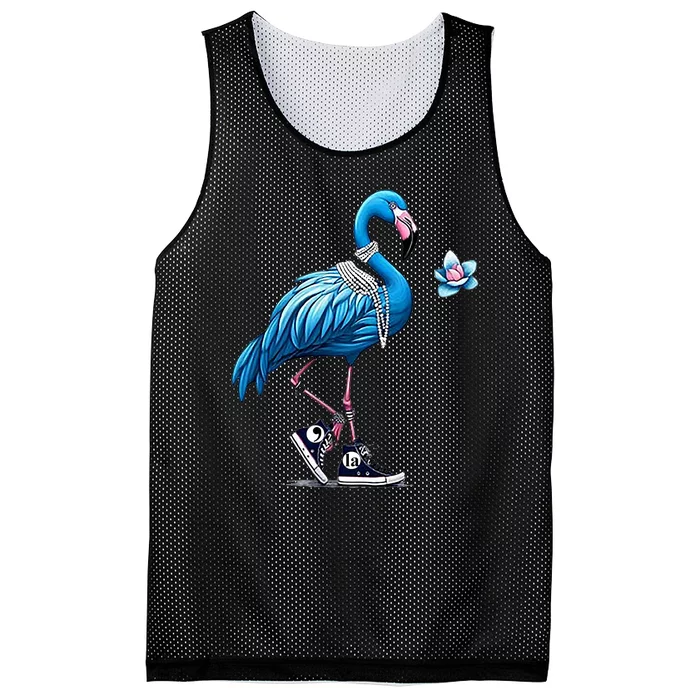 Retro Flamingo Chucks And Pearls Comma La Kamala Harris 2024 Mesh Reversible Basketball Jersey Tank