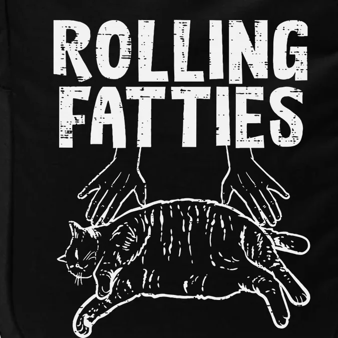 Rolling Fatties Cat Funny Fat Kitten Impact Tech Backpack