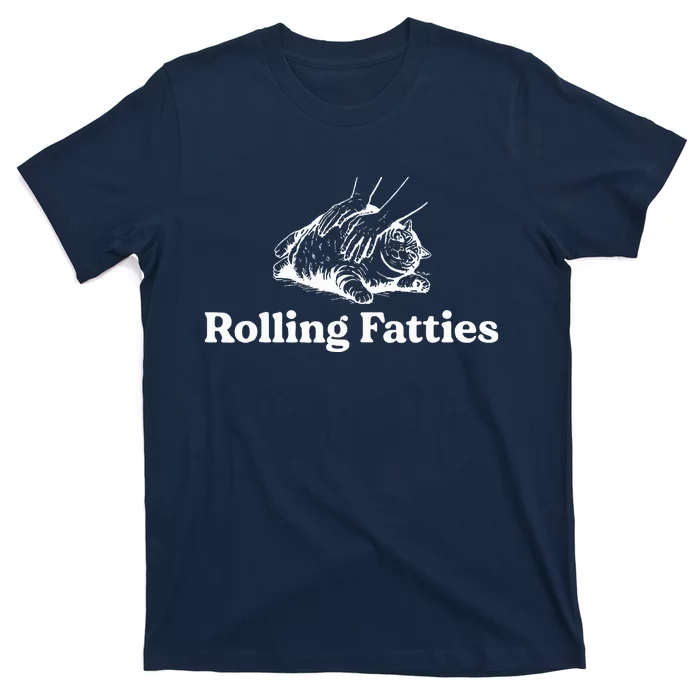 Rolling Fatties Cat Lover Funny Cat Kitten T-Shirt