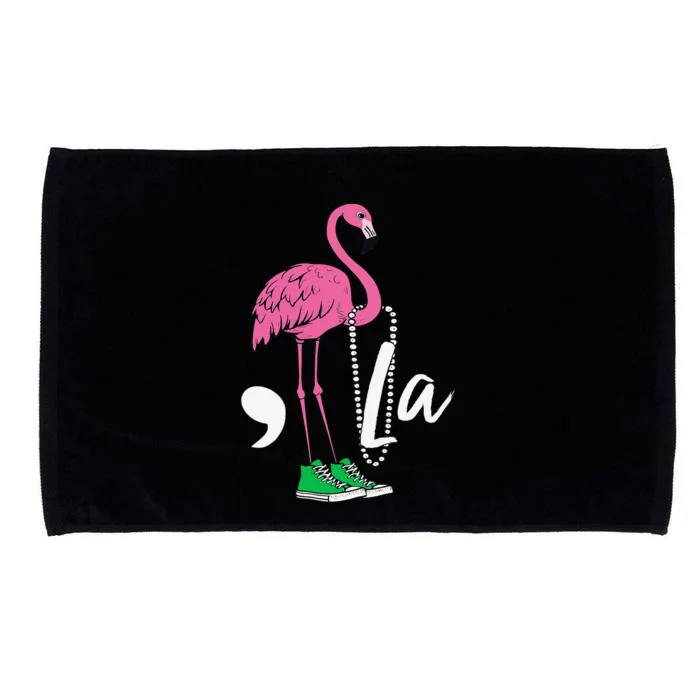 Retro Flamingo Chucks And Pearls Comma La Kamala Harris 2024 Microfiber Hand Towel