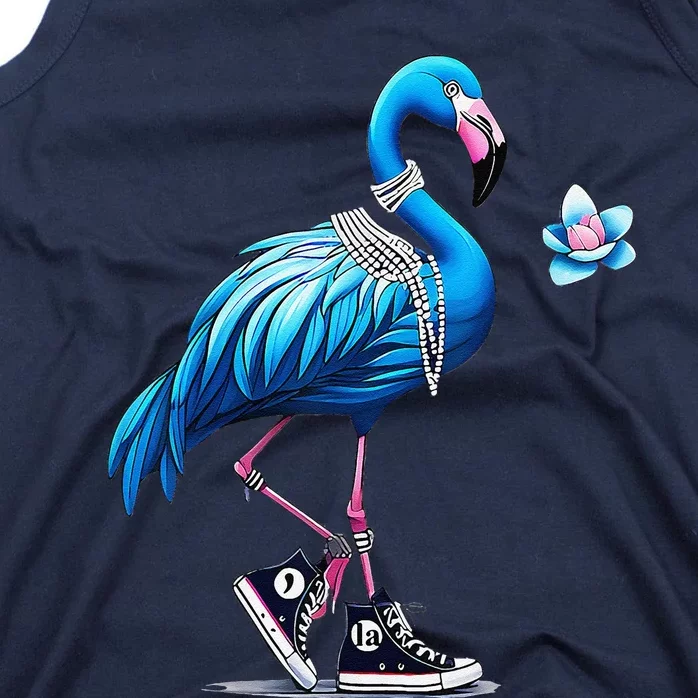 Retro Flamingo Chucks And Pearls Comma La Kamala Harris 2024 Tank Top