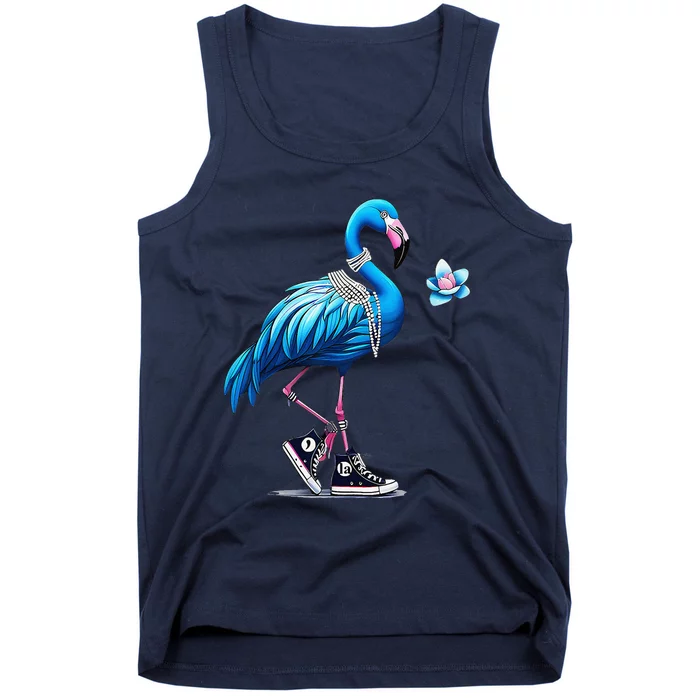 Retro Flamingo Chucks And Pearls Comma La Kamala Harris 2024 Tank Top